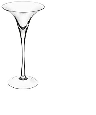 SWEET HOME Coppa Vaso Martini in vetro trasparente cod.VA00890LU cm 30h diam.16 by Varotto & Co.