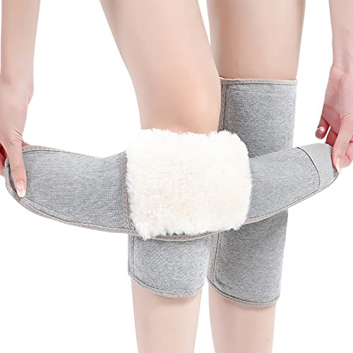 XINCHI Knieschoner Herren Kniewärmer Damen Beinwärmer Thermo Knieschützer Mottorad Knieorthese Winter Elastisch Kniebandage Verdicken Plüsch Beinstulpen Warm Legwarmers Fahrrad