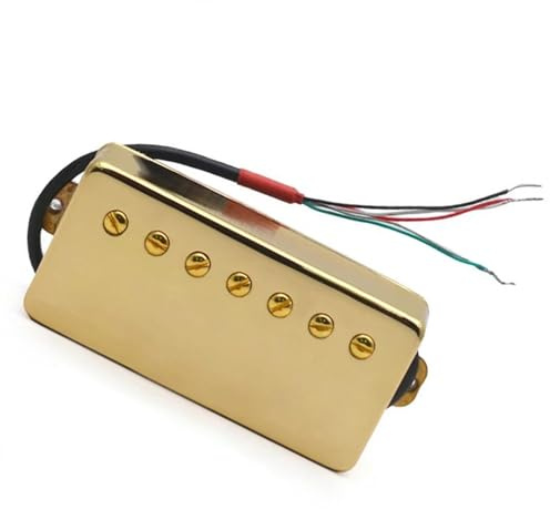 Gold Exquisite 7-saitige Gitarre Messing Cover Humbucker Schlitzschraube Coil Splitting Pickup Ersatzteile Für E-Gitarren-Tonabnehmer (Color : Neck)