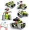 Robot Technic télécommandé pour enfants, 5 en 1, application et télécommande, kits de construction de chars Technic Robot, 604 pièces, cadeau d'anniversaire pour 8, 9, 10, 11, 12 ans et plus（Green）