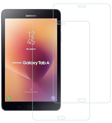 Pellicola salvaschermo per Samsung Galaxy Tab A 8,0 pollici (2017) (solo modello SM-T380) Pellicola in vetro temperato, durezza 9H, antigraffio, custodia amichevole, senza bolle (2 pezzi)