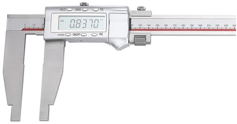 300 mm Digital Messschieber mit Feineinstellung Langem Messwerkzeug, Schnabel Länge 150 mm, Ganzmetallkonstruktion, Digitale Werkstatt Schieblehre Edelstahl Messlehre