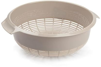 Scolapasta in Plastica, 27 cm, Tortora, Rosa, Verde, con Manici