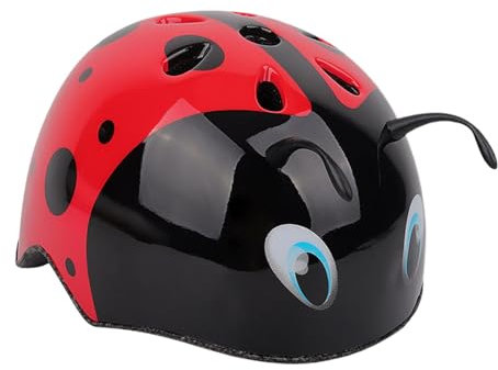 Fahrradhelm für Kinder, Fahrradhelm für | Marienkäfer-Helm für Kinder, Leichter und sicherer Skateboardhelm für und Mädchen, Zubehör für den Urlaub von co