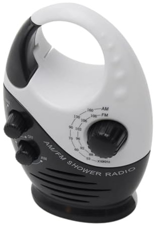 iplusmile Tragbares Duschradio Am/fm Mit Lautstärkeregelung Kompaktes Badezimmer Radio Für Outdoor Und Reisen Akku Betrieben