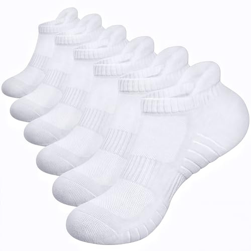HAGOT 6 Paires Chaussettes Basses Homme Femme, Chaussette Running Homme, Socquette Running Basses Courtes Coton, Unisexe