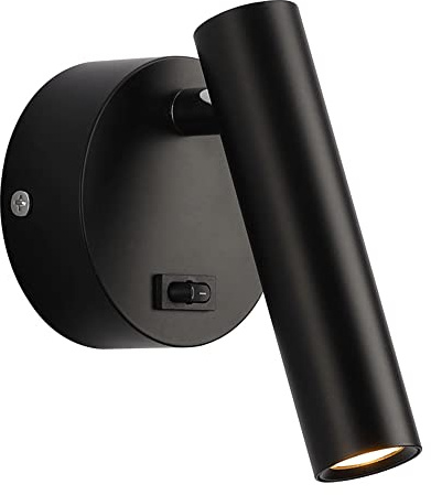 Spotlight a LED, Lampada da Letto per Comodino Camera da Letto, lampade a Parete in Metallo con 350 °+° Regolabile Piccolo, 3 w Studio Decorat Wall Light 4500k