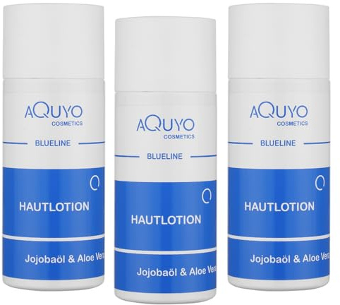 Aloe Vera & Jojobaöl Creme Lotion für trockene Haut (3x 130ml) | Hautlotion sorgt für weiche, sanfte und geschmeidige Haut | hautpflegende Bodylotion spendet Feuchtigkeit und regeneriert die Haut