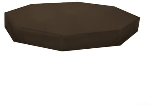 Sandkastenabdeckung, achteckig, 210D, strapazierfähig, für Kinder, Outdoor, Sandkasten, wasserdicht, staubdicht, Oxford-Gartenspielplatzschutz (Kaffee)