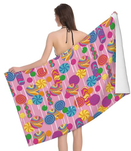 Handtücher Lutscher Badetuch Bequem Strand-Tuch Mikrofaser Duschtuch Für Reise Meer Sauna 80X130Cm