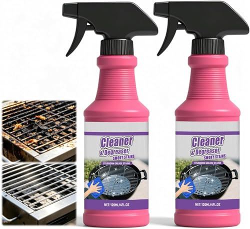 Fast-Acting Heavy-Duty Grill Degreaser Spray, 2026 Neu Allzweckreiniger Spray Küchenreiniger Putzmittel, Oberflächenreiniger Backofenreiniger Reinigungsmittel für Flecken und Fette (2 Stück)