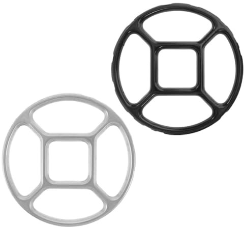 LAPYAPPE Soporte Antideslizante Pack de 2 Piezas Base Estable de Aleación para Wok y Ollas Pequeñas de Cocina Gas Adecuado para Uso en Cocina y Fogones de Gas