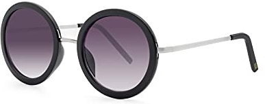 JOOX Runde Kreise Sonnenbrille Damen Polarisiert UV400 Schutz, Retro Metall Brille Groß