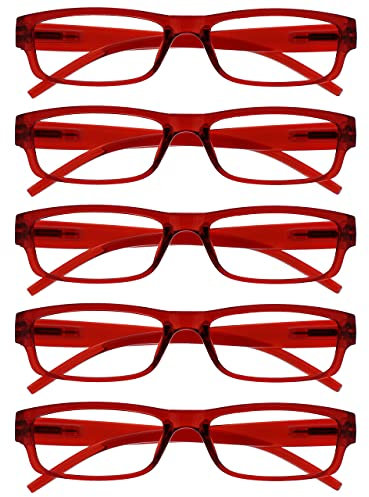 OPULIZE Rosso Valore 5 Pacco Leggero Uomo Donna Rrrrr32-Z +3,00-106 Gr