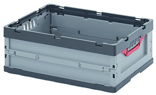 Faltbox ohne Deckel Auer 60 x 40 x 22 cm - FB 64/22, 46 Liter Transportbox Eurobehälter klappbar 60x40x22
