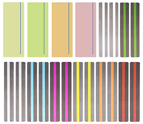Allaonze 20 PCS Bandes de Lecture Guidée Bandes de Surbrillance Colorées Lecture des Règles de Suivi pour Enfants, Enseignants, Personnes Souffrant de Dyslexie