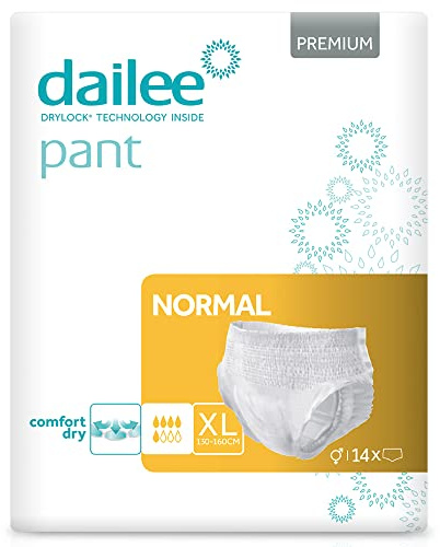 Dailee Pants Normal XL - 84x Pannoloni per Adulti Mutanda - Pannoloni per Anziani a Mutandina - Formato Scorta di 6 Confezioni da 14 Pants Incontinenza