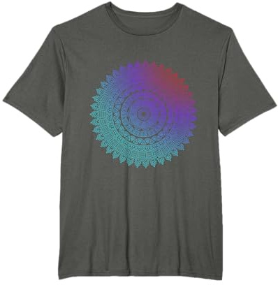 Mandala Design Geschenk Yoga-Outfit Kleidung Damen Herren T-Shirt