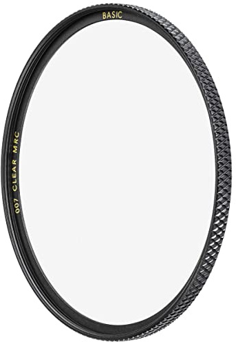 B+W Filtro Protector Clear Filter 007 MRC Basic 39 mm (16 x Recubiertos, Profesional), Color Negro