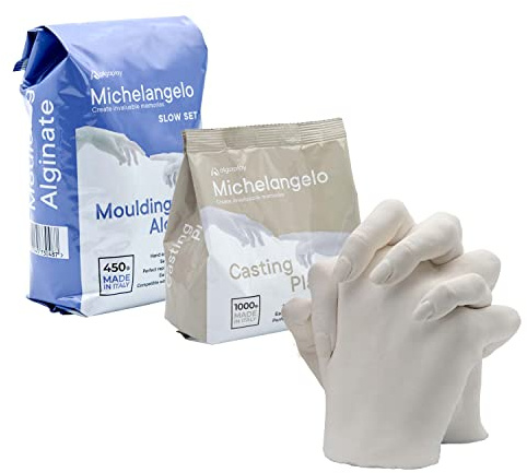 Algaplay Michelangelo Kit Refill. Mit Alginat Abformmasse Gipspulver. Kreatives Hobby für Paare, Familie oder Freunde. (KIT L)