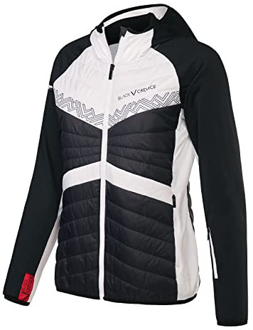 Black Crevice Damen Skitourenjacke, schwarz/weiß, 44