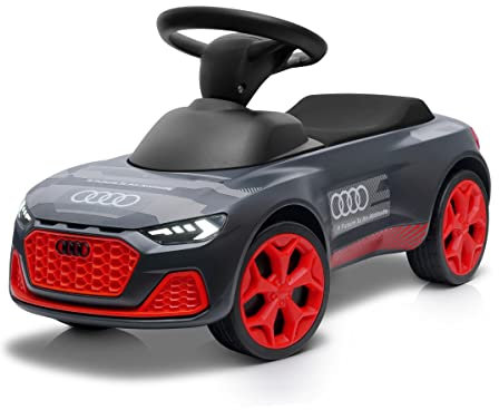 Audi collection 3202201000 Rutschauto Junior Quattro RS Q e-tron beleuchtet Bobbycar Kinderfahrzeug, anthrazit/rot, 71.5 x 29 x 37 cm
