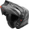 Bogotto FG-102 Safari Casco da Enduro in Fibra di vetro, Nero Opaco/Grigio, L