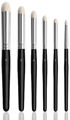 Dry Brush Miniature Painting Drybrush Set 6 Pcs Dry Brushes für Miniatures Premium Goat Haare Domed für Liebhaber und Enthusiasts von Dry-Brushing Scale Models
