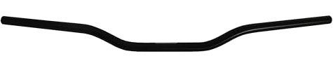 Manubrio Accossato Nero per Honda CBF 650, Piega Bassa, in alluminio, diametro 22 mm