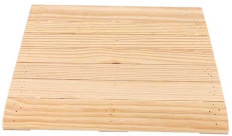 Holzschwellenrampe Beige für Zuhause mit Rutschfester Rillenfläche | Massivholz, für Möbel mit Rollen und Spielzeugauto, Schadensresistent, Übergang für Haus und Arbeit