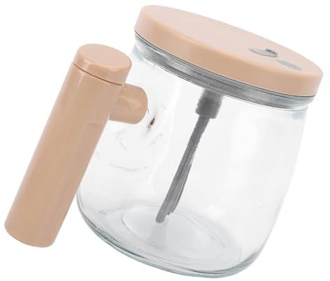 ZJchao Self Stirring Glass Coffee Cup Electric Mixing Mug with Lid and Handle for Home Office