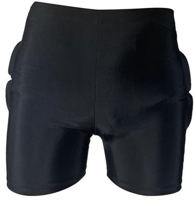 JISADER Snowboard per Bambini Shorts Imbottiti Protettore dell'anca Atmostensione Eva Pantaloni Corti Imbottiti per Lo Snowboarding Outdoor Sports Roller, M