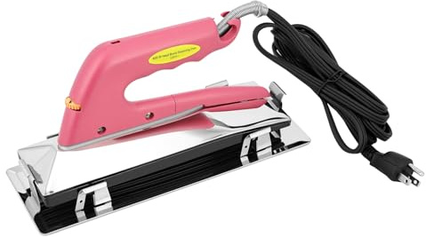 QWORK Carpet Seaming Iron 120V 800W Low-Profile Contoured Carpet Iron Seaming Tool with Built-In Heat Shield Even Heat Thermostat Switch for Carpet Joining & Installation