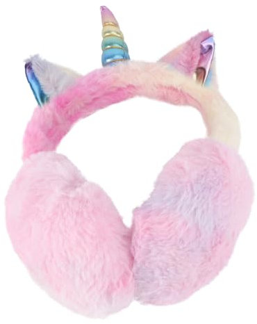 BESPORTBLE Kuschlige Einhorn Ohrenschützer Aus Plüsch Für Mädchen Und Damen Verstellbare Winterliche Ohrwärmer Mit Anti-rutsch Design Als Warmer Kälteschutz Und Niedliches Geschenk