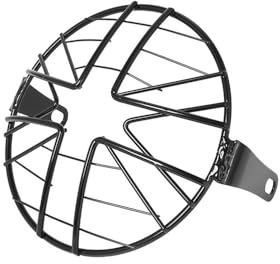 Cubierta Protectora Rejilla Faro Rejilla Protectora De Malla Metálica para Faro Delantero Motocicleta 6,5, Color Negro, Universal