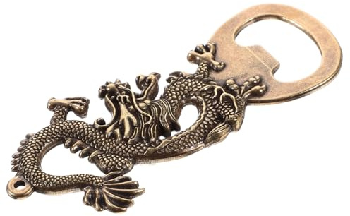 HOLIDYOYO Apribottiglie in Ottone Forma di Drago Manuale Resistente e Vintage per Bevande e Feste in Casa Design Unico e Decorativo