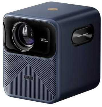 WANBO Mozart 1 Pro 4K Smart Beamer Heimkino: MEMC VRR/Google TV/1200ANSI/Netflix, HDR10, KI Autofokus Trapezkorrektur, 20W HiFi Speakers, 1080P FHD, WiFi Bluetooth, Tageslicht Outdoor Gaming Projektor