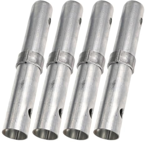 SHINEOFI 4 Pièces Accessoire Échafaudage Goupille de Connexion, Goupille D’accouplement en Fer Argentée, Fixation Sécurisée et Stabilité Fiable, pour Échafaudages Mobiles et Différents