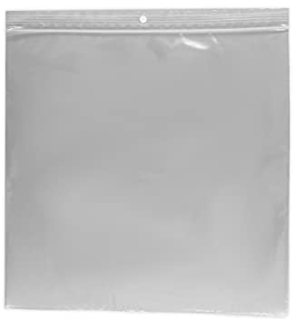 Lot de 100 sachets 250 x 250 mm fermeture zip Transparent. Sachet fermeture zip 25 x 25 cm 50u sac plastique compatible alimentaire et congélation de marque UNIVERS GRAPHIQUE REF UGZ250250
