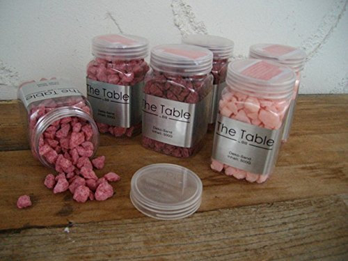Dekosteine Zierkies Ziersand Tischdeko rosa ca. 0,5-2 cm 6 x 500 Gr