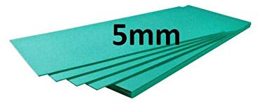 XPS Underlay Insulation 5mm - Wood or Laminate Flooring - Like Fibreboard (1 Pack - 5m2)