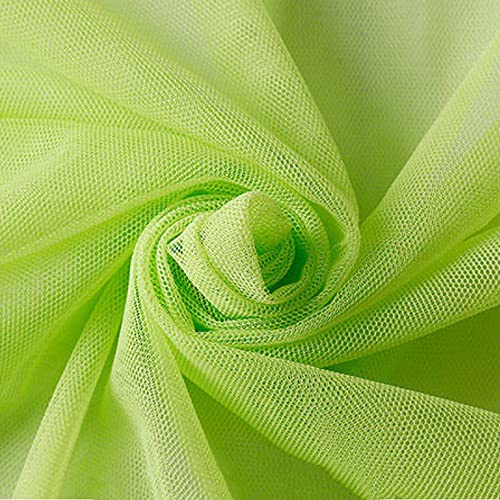 160cm x 5m Tüll Stoff Tüllband Tüll Dekostoff für Hochzeit Geburtstag Weihnachten Fest Kommunion Party Deko,Nähen von Brautschleiern Hochzeitskleid Tischläufer Tutu Röcken Geschenk-Schleife, Hellgrün