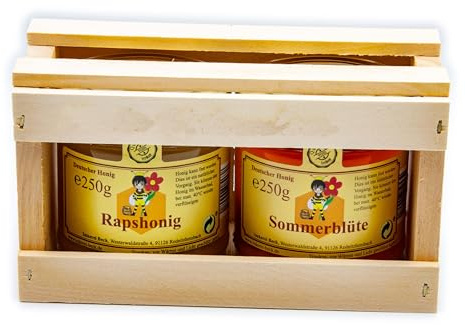 Imkerei Beck® - Deutscher Honig im Geschenkset/Reiner Bienenhonig/Geschenkset (2 x 250g)