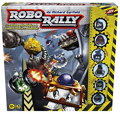 Hasbro Gaming Avalon Hill Robo Rally Jeu de société stratégique pour 2 à 6 Joueurs âgés de 12 Ans et Plus