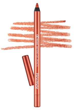 Flormar Extreme Tattoo Gel Pencil 008 Orange Pop, hochpigmentierter Gel-Kajal, mattes Finish, wasserfest & wischfest, langanhaltend, für Kajal, Lidstrich & Smokey Eyes, 1,2 g