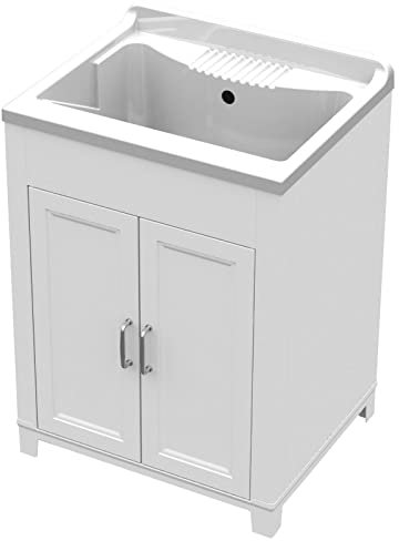 1PEZZO KIT LAVATOIO RESINA ANTIACIDO 60X50 CM BIANCO
