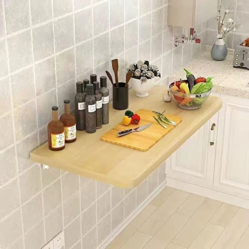 wandklapptisch klapptisch Wand wandtisch klappbar, An der Wand montierter Klapptisch aus Holz, ausziehbarer Tisch für kleine Räume, klappbare Werkbank für den Wandschreibtisch, platzsparende