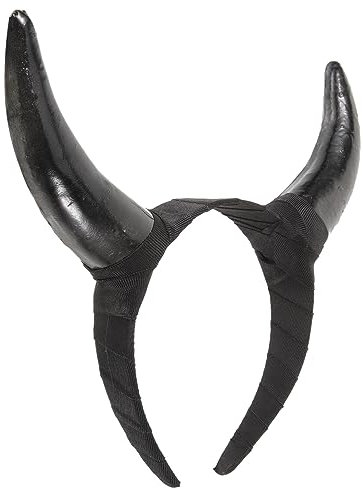 FRCOLOR 2st Kopfschmuck Aus Stierhorn Verkleiden Horn Kopfschmuck Stirnband Aus Horn Kostüm Tier Haargummis Kopfbedeckung Aus Tierhorn Stier Stirnband Schwarze Haarbänder Kleidung Hörner