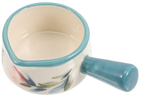 Contenitore per Soia Ceramico Rotondo Mini per Condimenti | Salse e Contorni, Uso Bar e Hotel, Facile da Pulire, Pratico da Versare