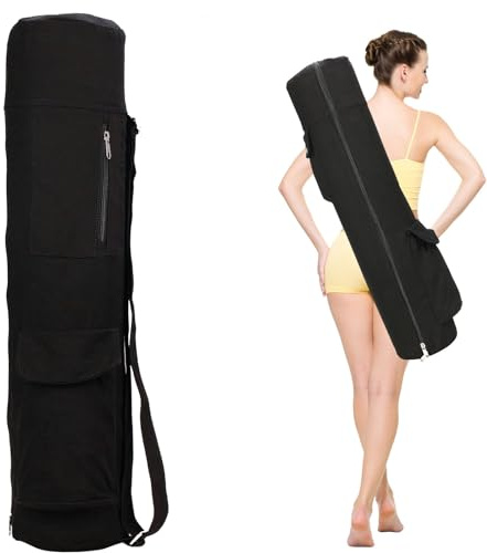 Yoga Rucksack Mit Nassfach Und Flaschentasche - Große Tasche Mit Durchgehendem Reißverschluss, Verstellbarem Schultergurt Für Yogamatten, Pilates Und Yoga-Zubehör